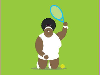 Serena illustration serena sports tennis