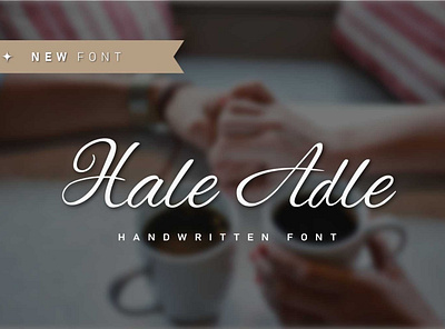 Hale Adle Script Font design font new typography