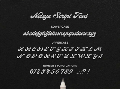 Neisya Script Font beauty design font free new paid spa typography