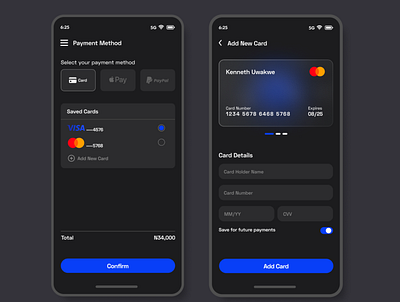 Credit Card Checkout Page #DailyUi checkout creditcard dailyui figma mobileui payment uidesign uiux