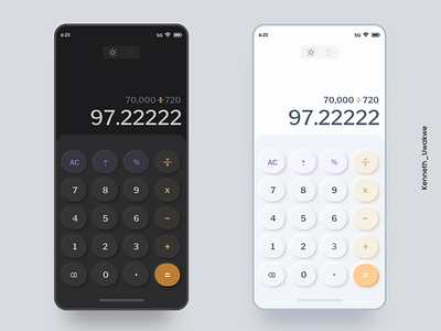 Calculator #DailyUi #neumorphism