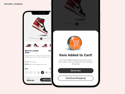 Popup/overlay #DailyUi #Day16 app cart design figma illustration mobileapp mobileui pop up ui uidesign uiux