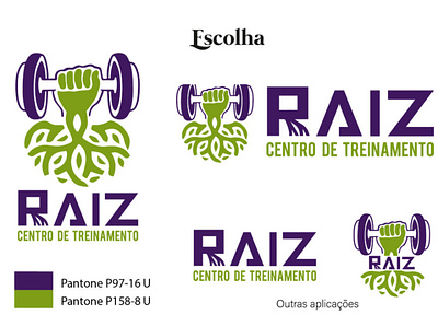 Raiz trainning center branding crossfit design graphic design logo roots
