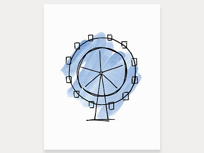 London Eye Art Print