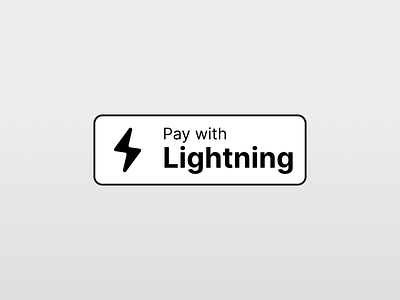 Pay with Lightning / Bitcoin Badge (Black/White) - Free Download badge bitcoin blackwhite bolt branding crypto lightning lightning network payments ui