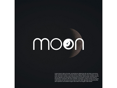 crescent moon logo | moon logo design abstra