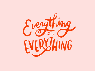 everything handlettering lettering typography