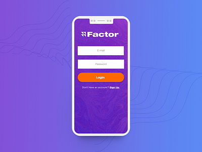 Factor - Experimental UI app design iphone mobile design modern ui
