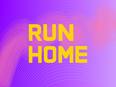 Run Home - Logotype Exploration branding custom type identity logotype modern typography
