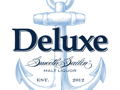 Deluxe Dribbble anchor beer deluxe