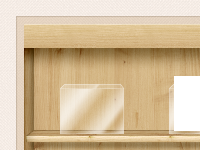 Playing with textures background box design interface shelf texture ui wip wood