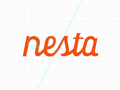 Nesta branding branding project color company logo mark