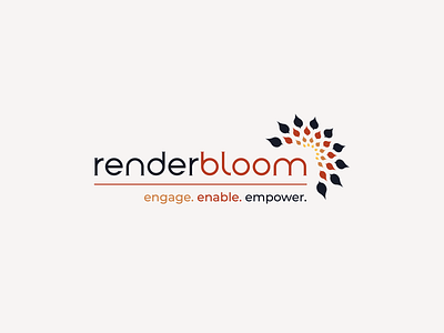 Renderbloom - Logo Wordmark and uPh Design branding graphic design logo logo design unifying philosophy