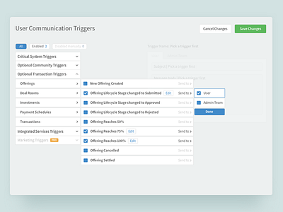 Advanced Search - Triggers page admin panel animation bootstrap gif popup principle sketch textbox user experience ux