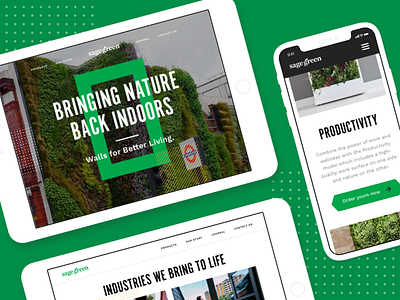 SageGreen – Brand Vision branding design green typography ui ux