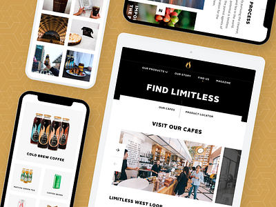 Limitless Coffee & Tea – Responsive Experience