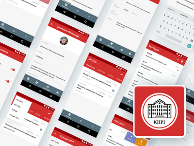 Schedule App for a Technical University – Android android app icon product design typography ui ux