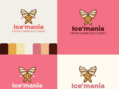 Ice'mainia app branding design graphic design illustration logo typography ui ux vector