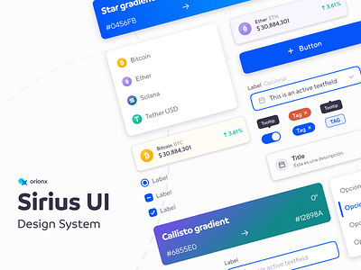 Sirius UI · Orionx Design System