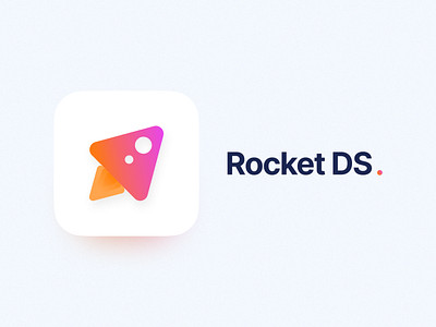 RocketDS App icon branding design system ds gradient icon ios iphone logo rocket ui