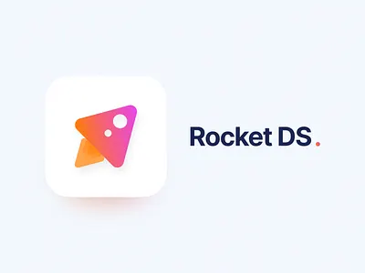 RocketDS App icon branding design system ds gradient icon ios iphone logo rocket ui