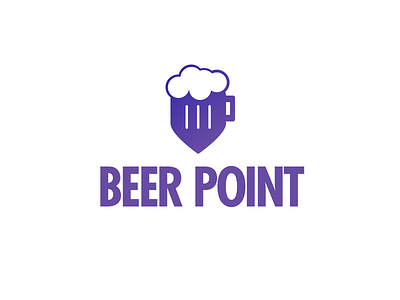 Beer Point beer logo map night nightlife party pin point