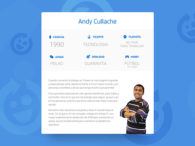 Co-Founder Card card person profile tdoee user user card