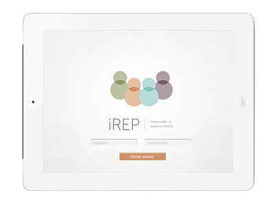 iREP brand ipad logo ui