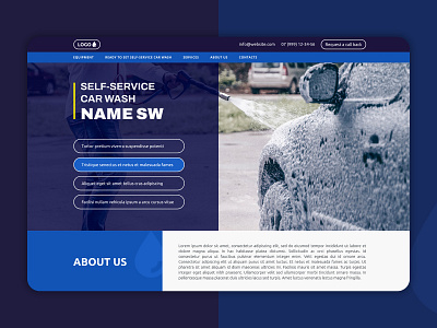 Self-service car wash website