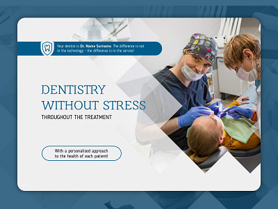 Landing page for a dentist digital design landing page ui design website website design