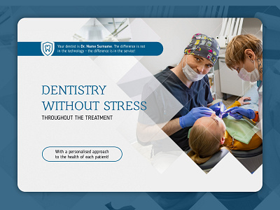 Landing page for a dentist