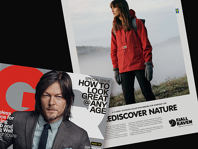 Fjällräven Magazine Ad Concept magazine ad magazine cover print ad print advertising