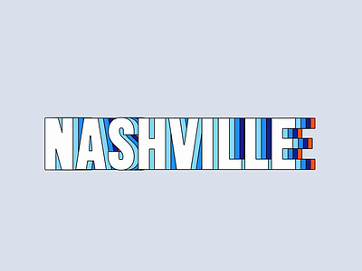 Text Animation - Nashville Sticker 2danimation after affects animation animation 2d animation design nashville text textanimation type