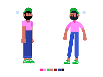 Cool boy - Character design