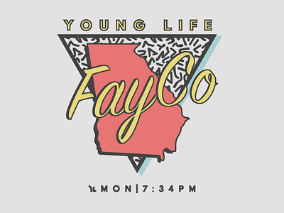 Young Life Club Shirt '18 graphic design t shirt design