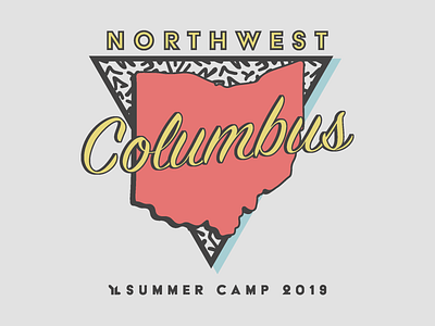 Young Life Columbus Camp Shirt '19 graphic design t shirt design