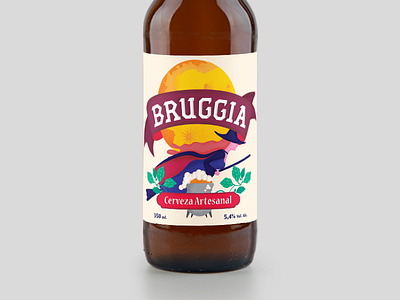 Bruggia Beer beer color digital drink illustration label textures