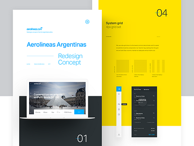 Aerolineas Argentinas - Redesign Concept aerolineas airlines airways argentinas concept grid idea redesign system