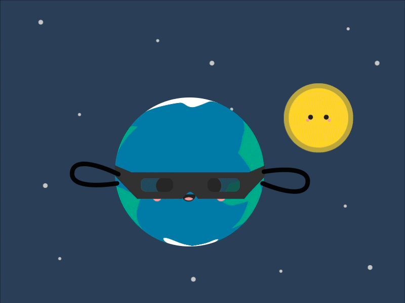 Solar Eclipse GIF Animation