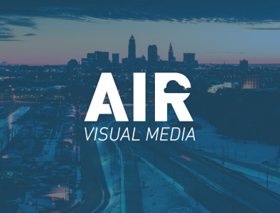 AIR Branding aerial aerial view branding cloud drone drone logo duotone logotype