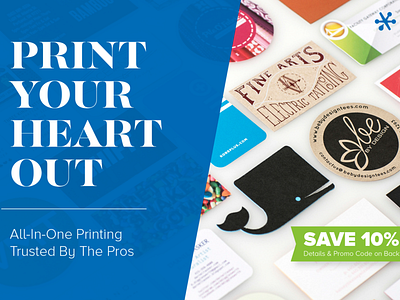Print Your Heart Out brochure bsuiness cards cover design print printing