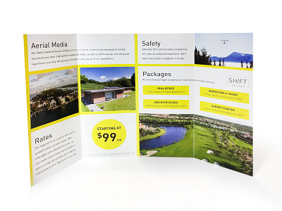 Shift - Brochure brochure brochure design design drone gatefold layout design minimalism photography print printing typography