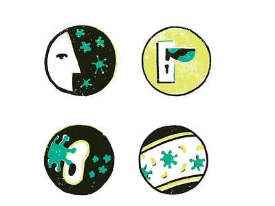 Icons flu graphic health icon medicine texture virus