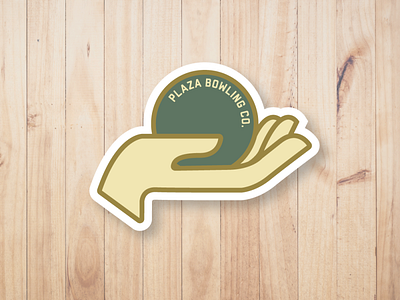 Plaza Bowling Co. - Hand Sticker