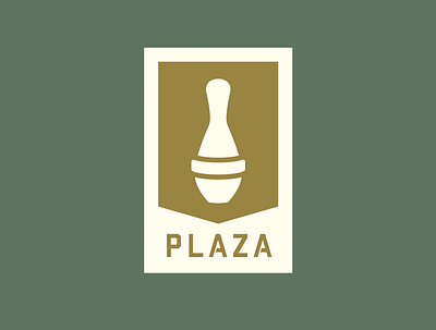 Plaza Bowling Co. - Patch 5 pin alberta alley bowling bowling pin brand brand identity branding design edmonton gold green logo patch pin plaza plaza bowl plaza bowling co yeg