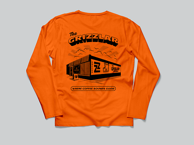The Grizzlar Team Jersey alberta brand building coffee coffee shop design diy edmonton illustraion merch merchandise orange punk records roaster yeg