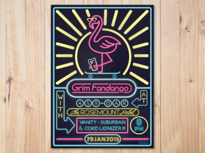 Gig Poster - Grim Fandango