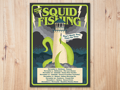 Gig Poster - Squid Fishing Tour