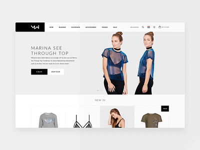 A brand new fashion experience black branding clean design interface logo magento 2 minimalism rebranding redesign responsive ui ux webdesign white
