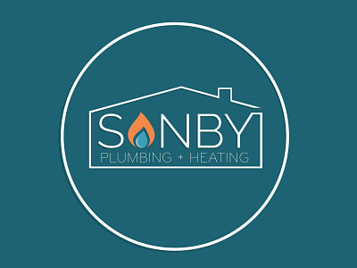 Sanby Plumbing & Heating branding business creative design engineer graphic design heating illustration illustrator logo plumbing trade tradesman